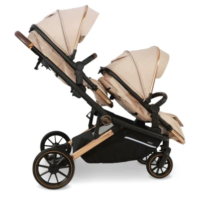My Babiie MB33 TANDEM PUSHCHAIR – Giraffe – 2in1 with Accessories MB33DDGF
