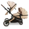 My Babiie MB33 TANDEM PUSHCHAIR – Giraffe – 2in1 with Accessories MB33DDGF