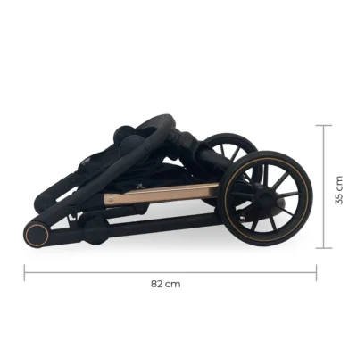 My Babiie MB33 TANDEM PUSHCHAIR – Giraffe – 2in1 with Accessories MB33DDGF