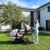 My Babiie MB33 TANDEM PUSHCHAIR – Giraffe – 2in1 with Accessories MB33DDGF